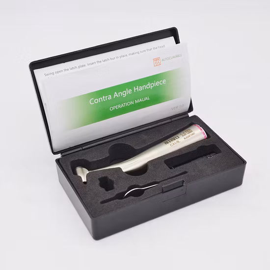 Titanium Material 1: 4.2 Increasing Inner Push Button Dental Fiber Optic Contra Angle