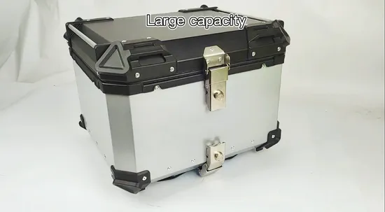 25L 45L 65L 100L PU 라이닝 알루미늄 오토바이 테일 박스